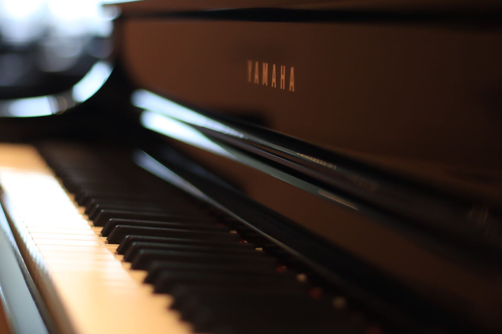 Pianoklavier in close-up